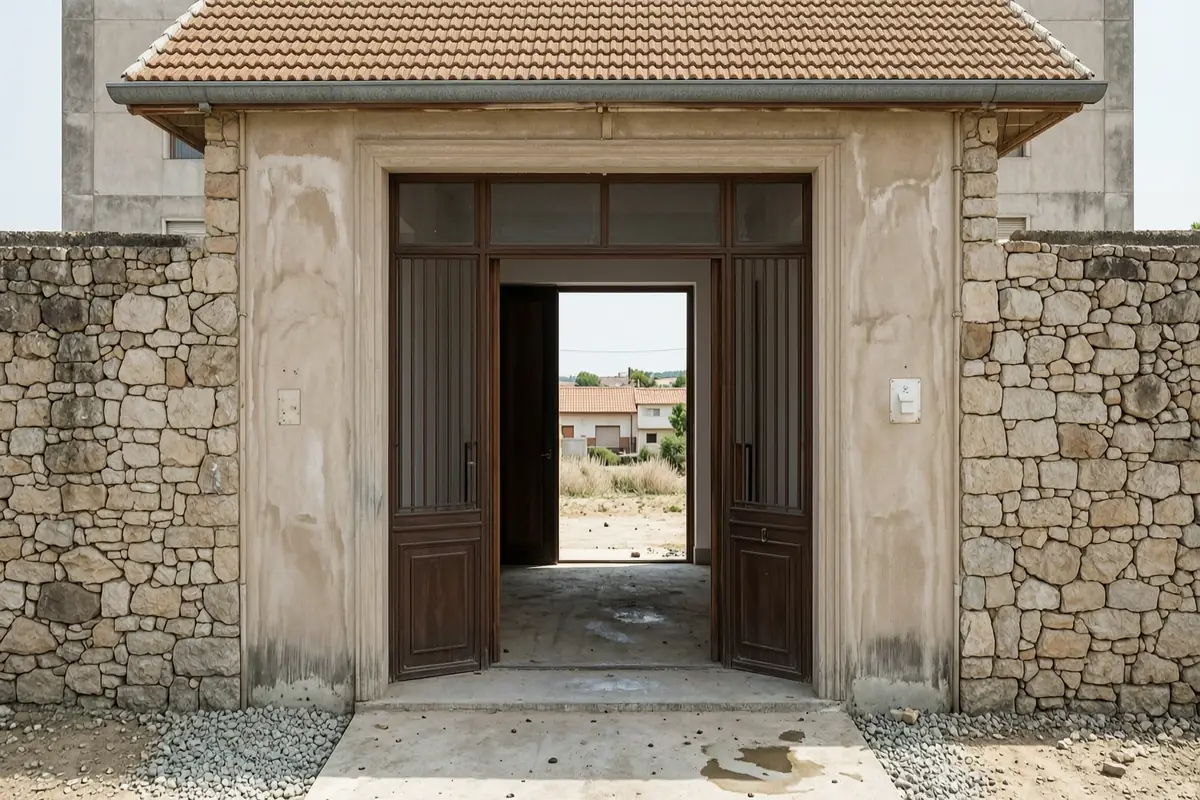 Portal de un edificio en Castellón de la Plana